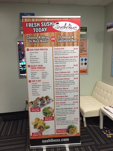 Retractable Banners, Pop-Up Banners and Stands | Restaurants & Foodservice